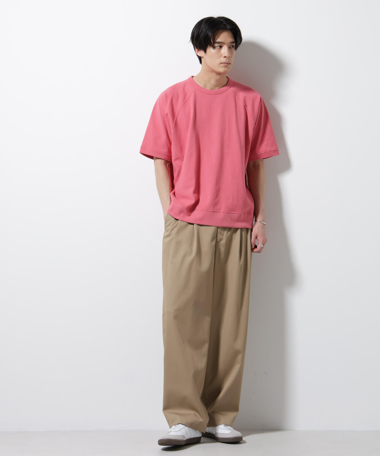 ヘビーウェイトコットンラグランスリーブTシャツ 6685224201