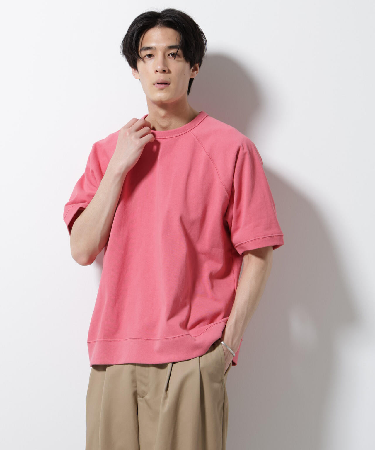 ヘビーウェイトコットンラグランスリーブTシャツ 6685224201