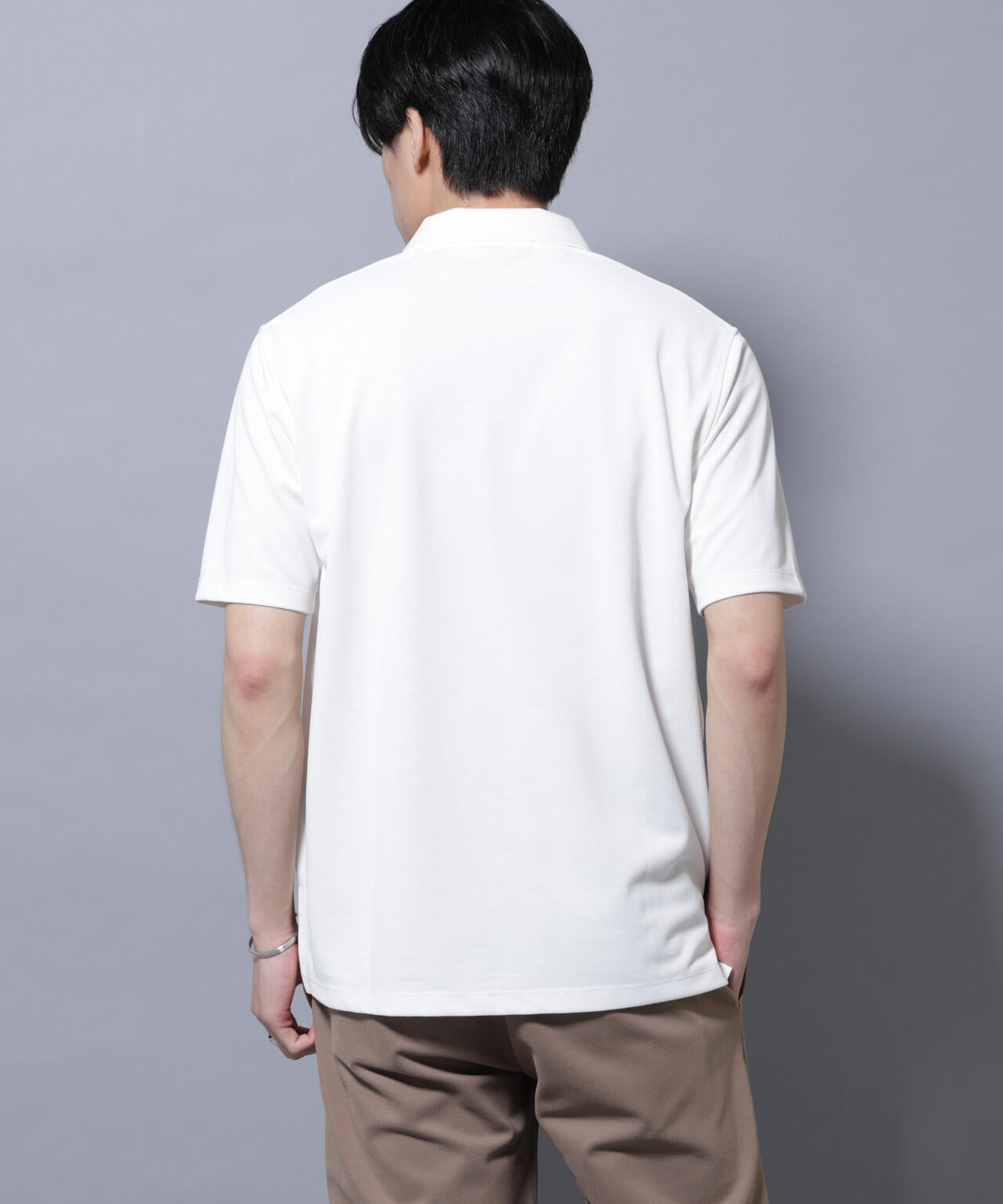 「N POLO」 AERO FREEZE 鹿の子ポロシャツ 6685224207