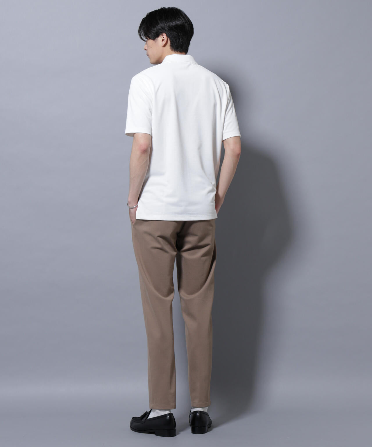 「N POLO」 AERO FREEZE 鹿の子ポロシャツ 6685224207