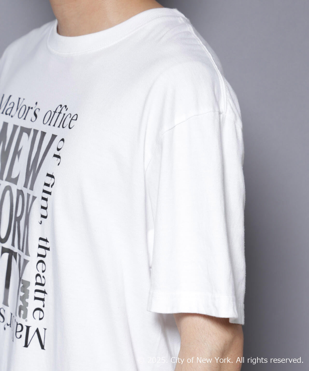 別注GOOD ROCK SPEED NYC シルバー箔プリントTシャツ 6685224209