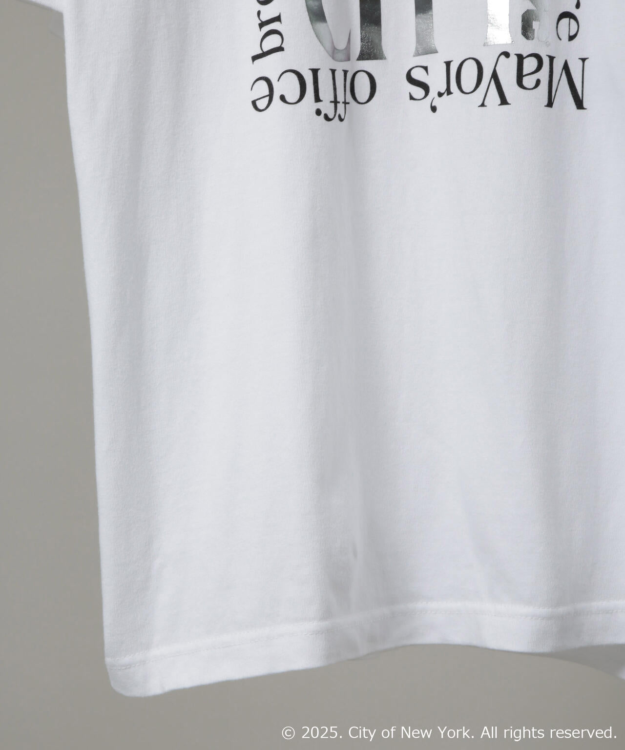 別注GOOD ROCK SPEED NYC シルバー箔プリントTシャツ 6685224209