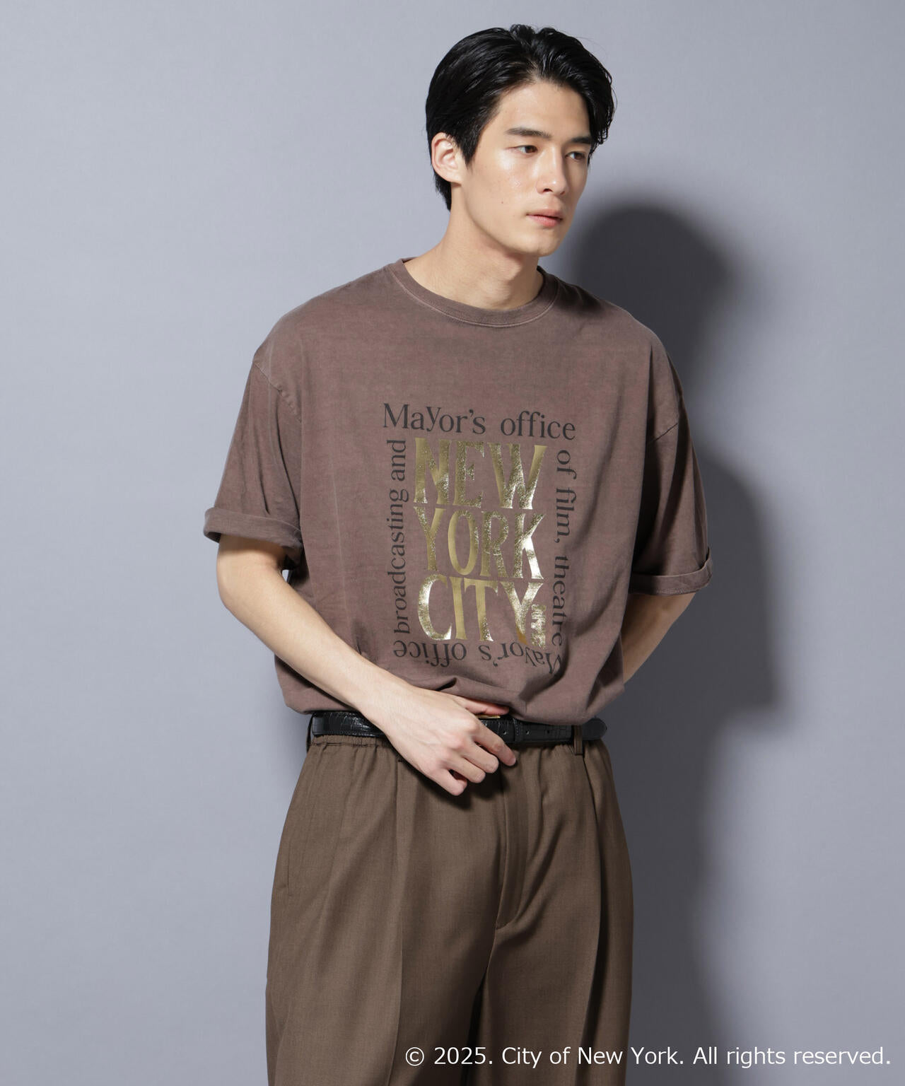 別注GOOD ROCK SPEED NYC 箔プリントTシャツ 6685224210