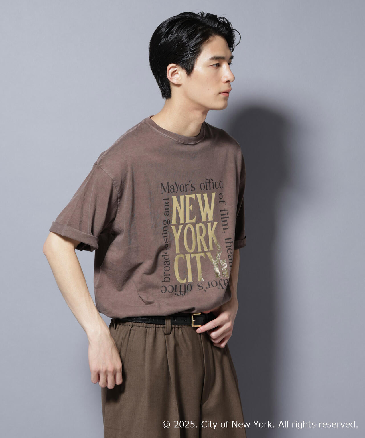別注GOOD ROCK SPEED NYC 箔プリントTシャツ 6685224210