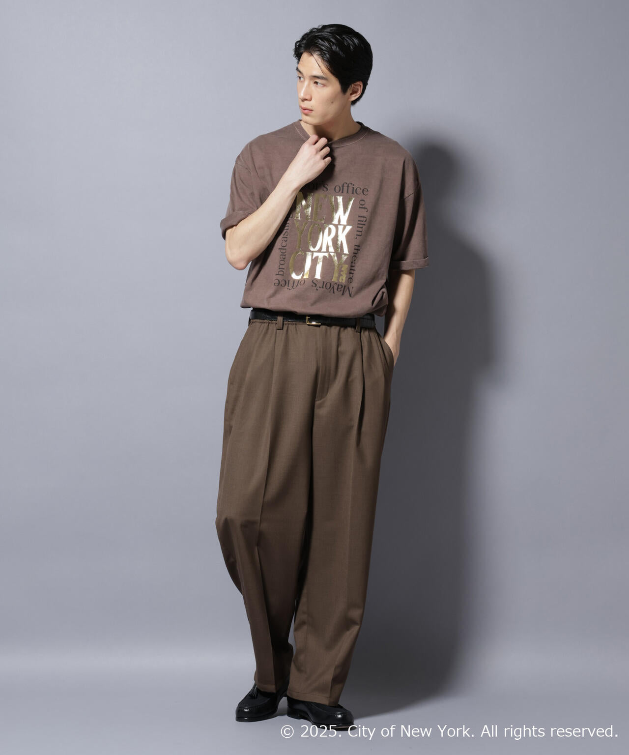 別注GOOD ROCK SPEED NYC 箔プリントTシャツ 6685224210
