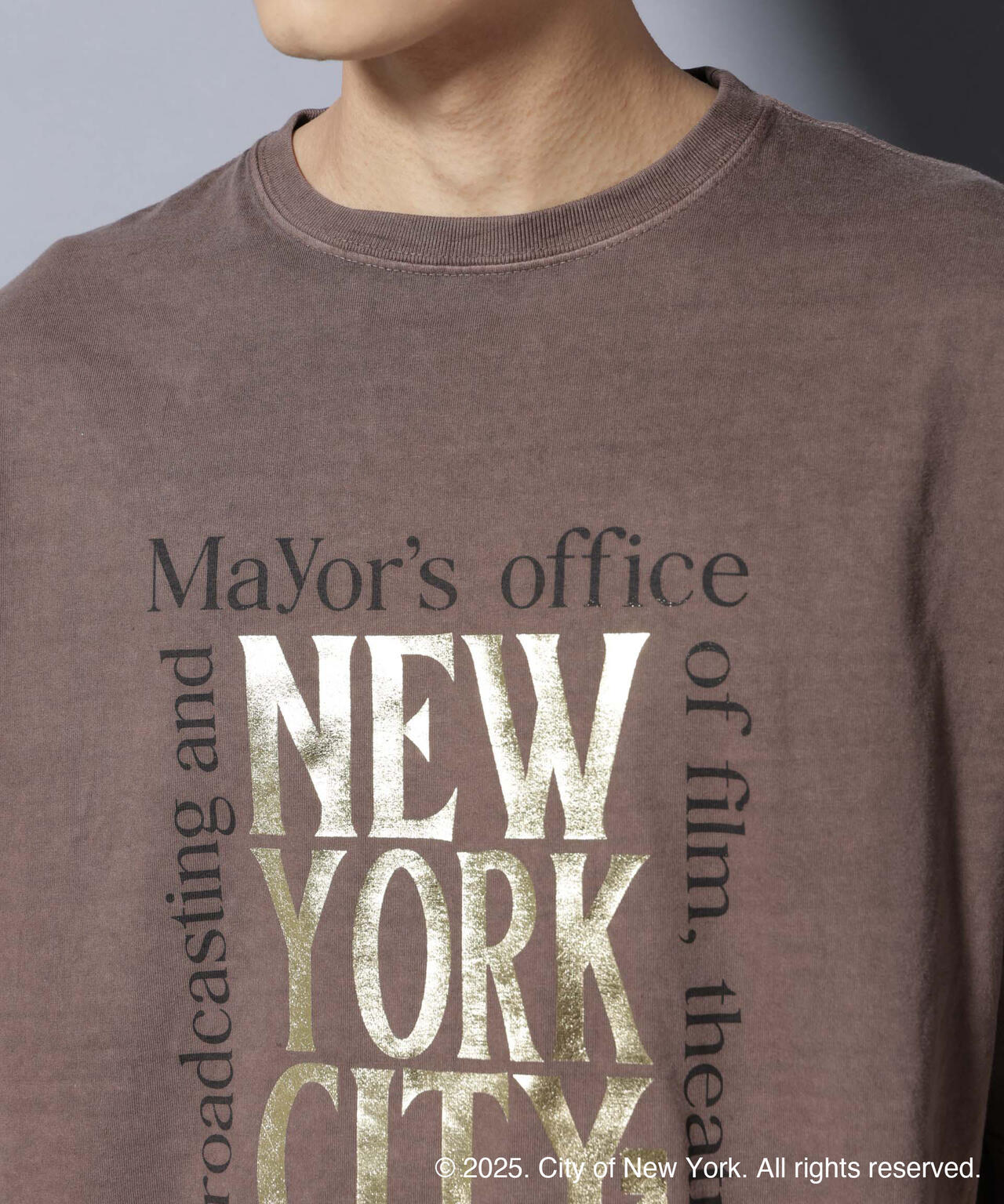 別注GOOD ROCK SPEED NYC 箔プリントTシャツ 6685224210