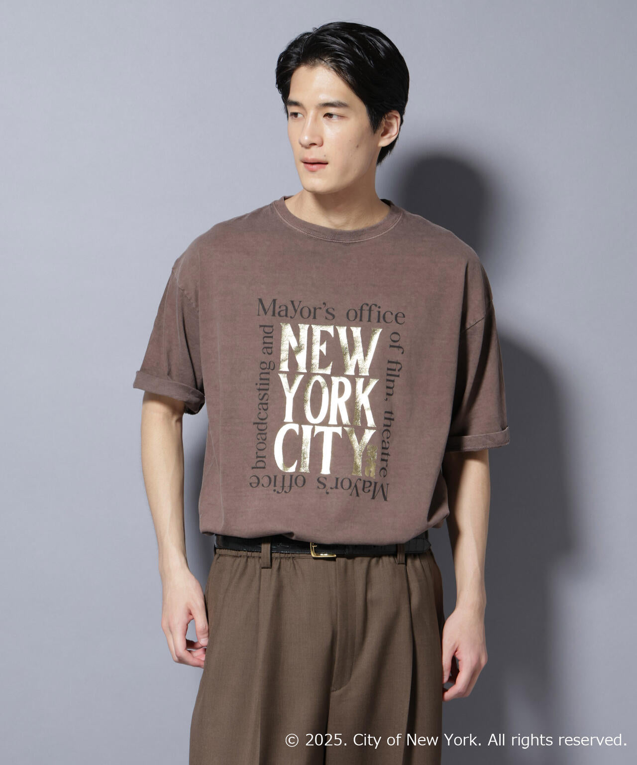 別注GOOD ROCK SPEED NYC 箔プリントTシャツ 6685224210
