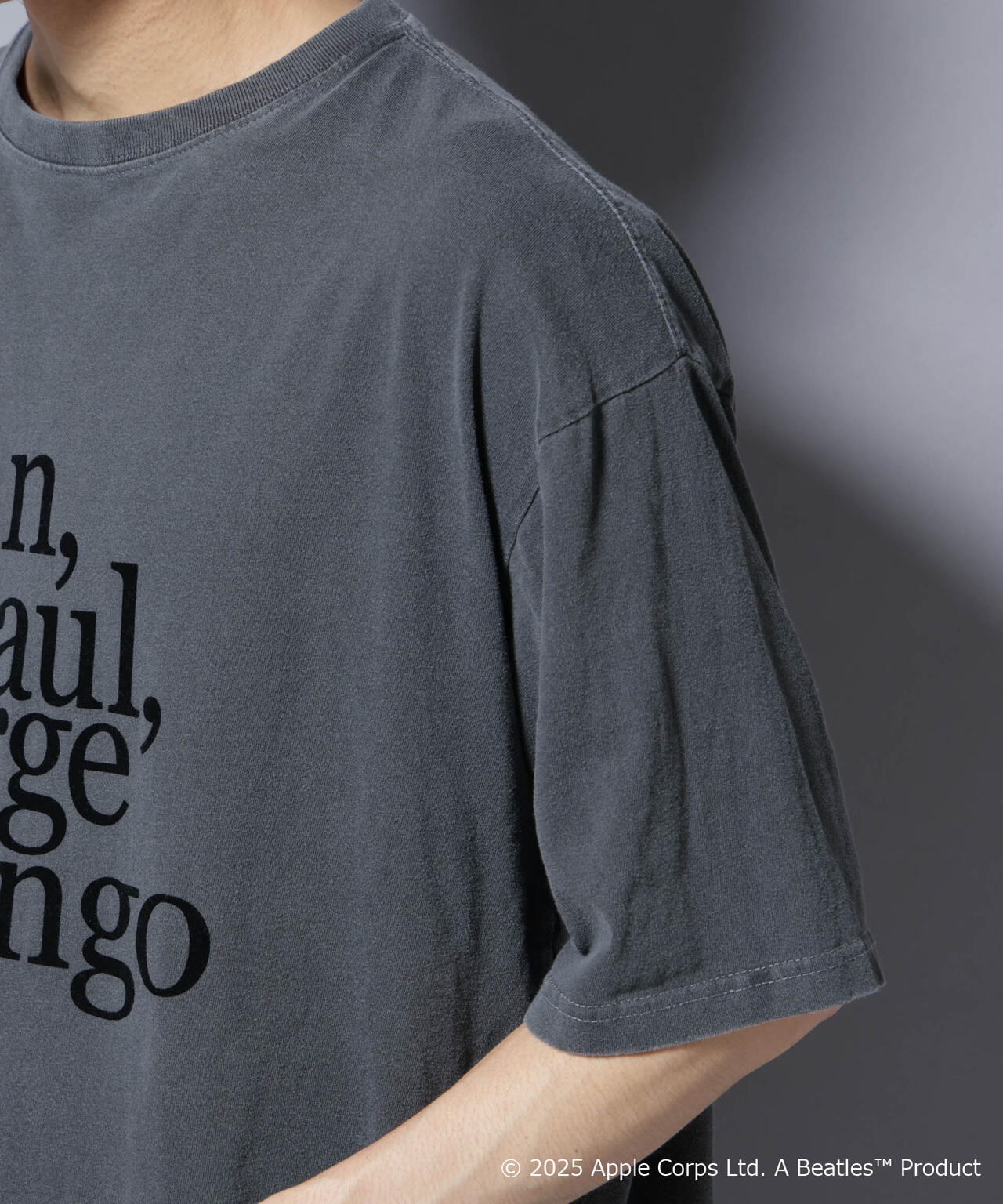 別注GOOD ROCK SPEED BEATLES フロッキープリントTシャツ 6685224211