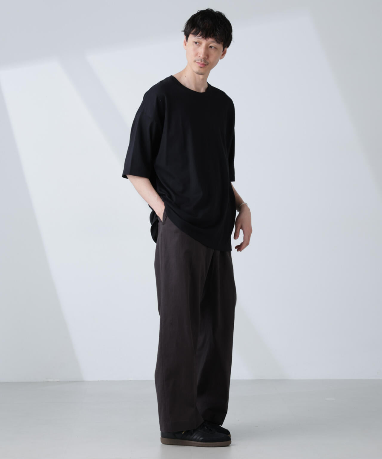 WEB限定/Anti Soaked(R) 汗染み防止 クルーネック ビッグシルエットTシャツ 6685224222