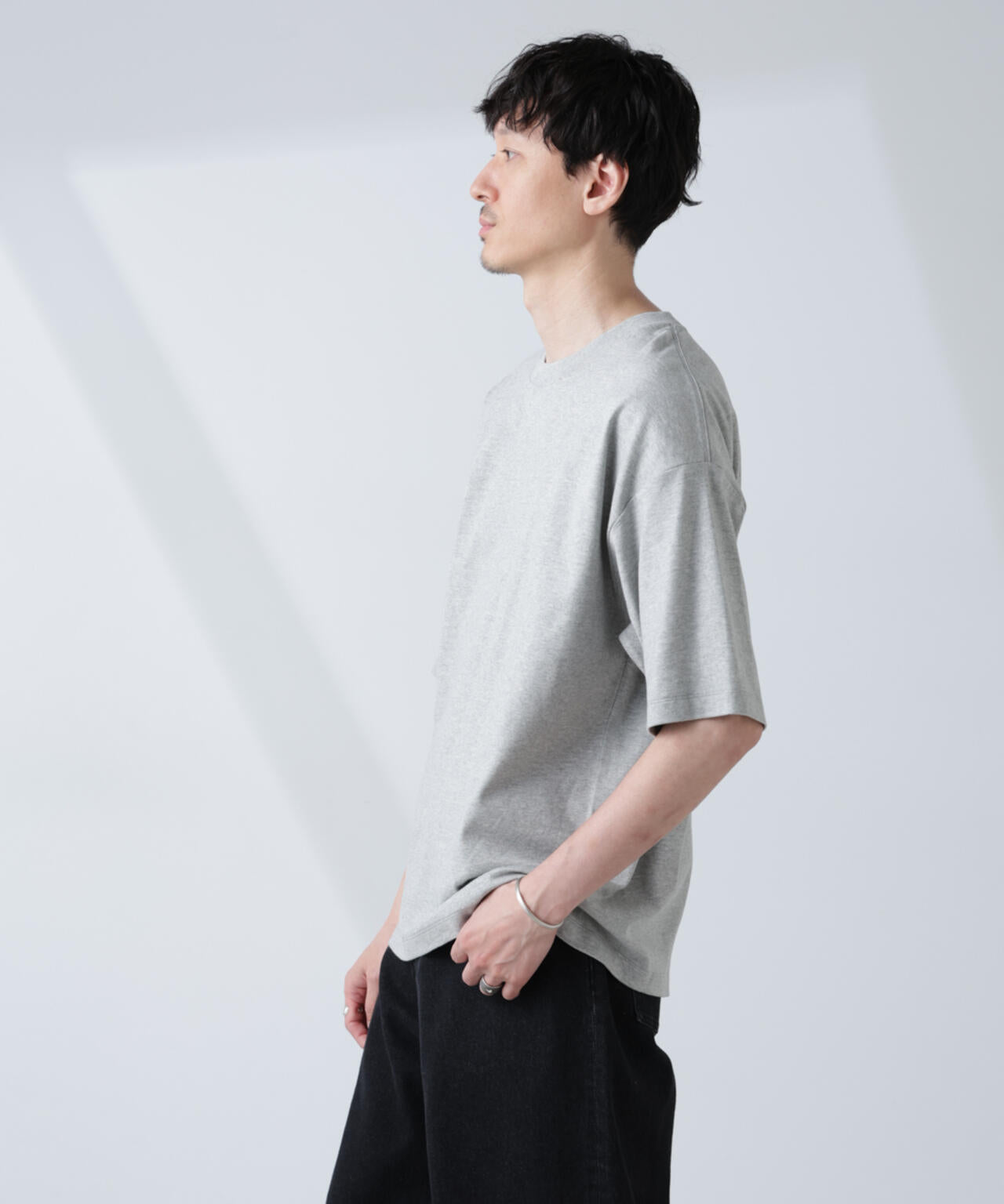 WEB限定/Anti Soaked(R) 汗染み防止 クルーネック ビッグシルエットTシャツ 6685224222
