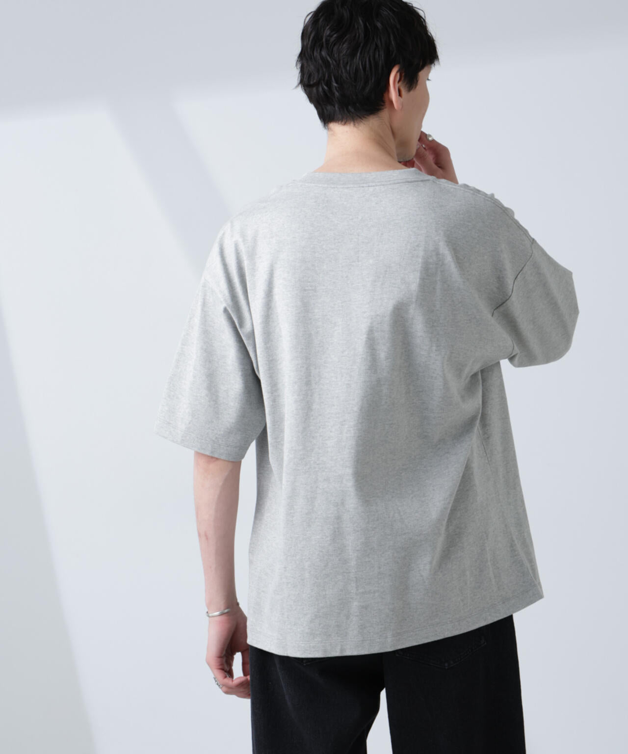 WEB限定/Anti Soaked(R) 汗染み防止 クルーネック ビッグシルエットTシャツ 6685224222
