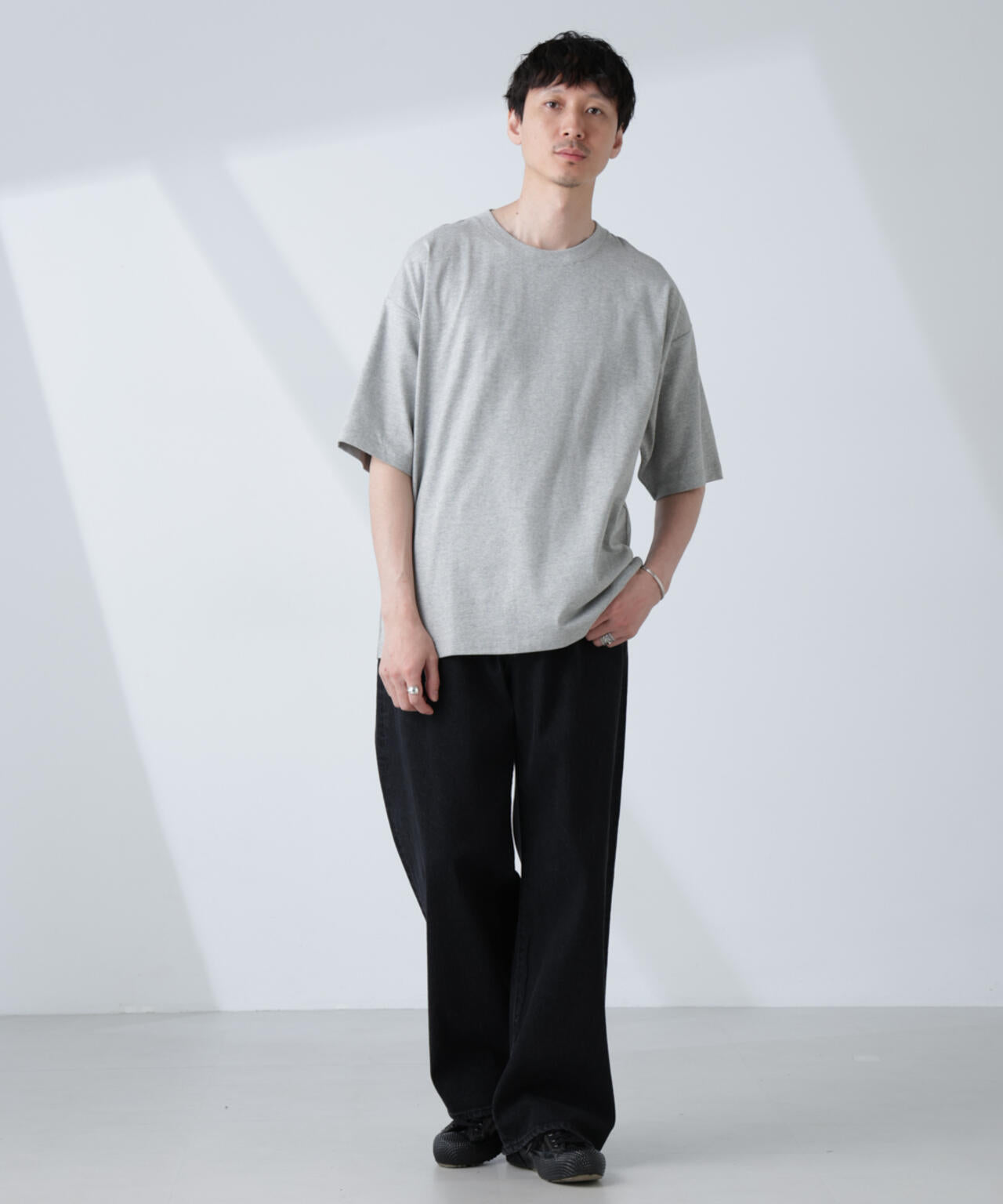 WEB限定/Anti Soaked(R) 汗染み防止 クルーネック ビッグシルエットTシャツ 6685224222