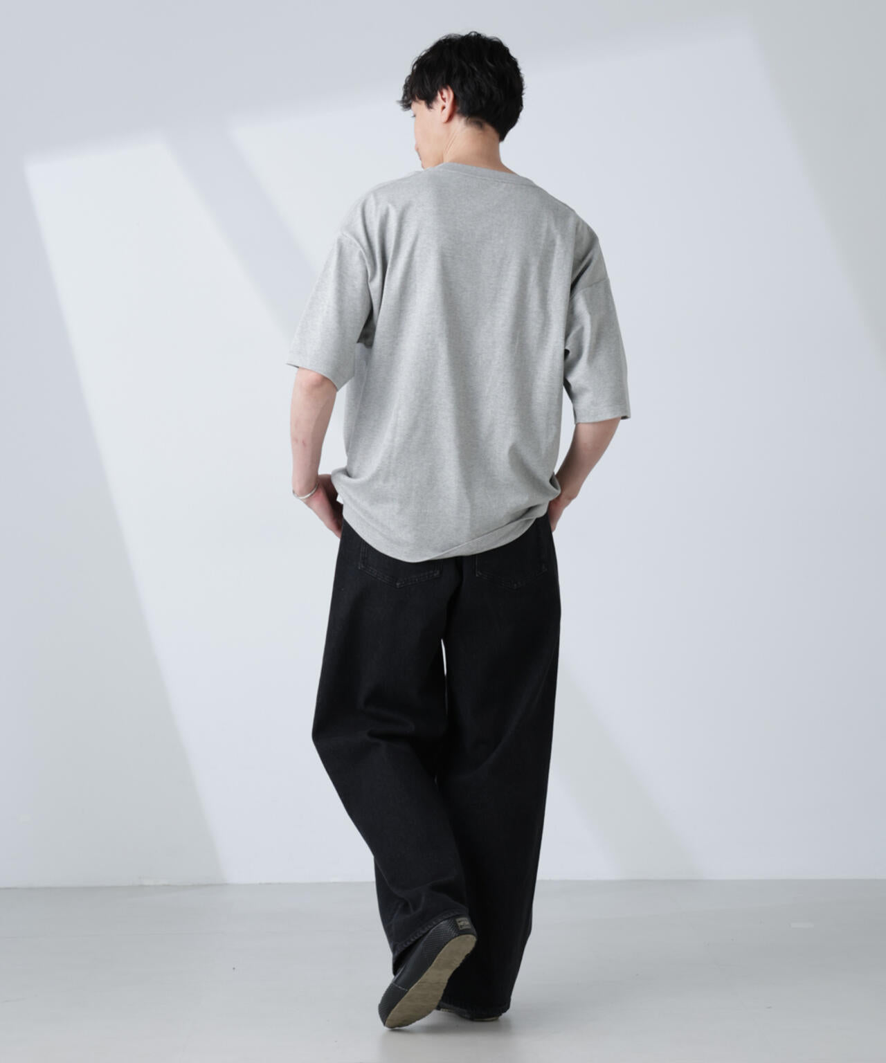 WEB限定/Anti Soaked(R) 汗染み防止 クルーネック ビッグシルエットTシャツ 6685224222