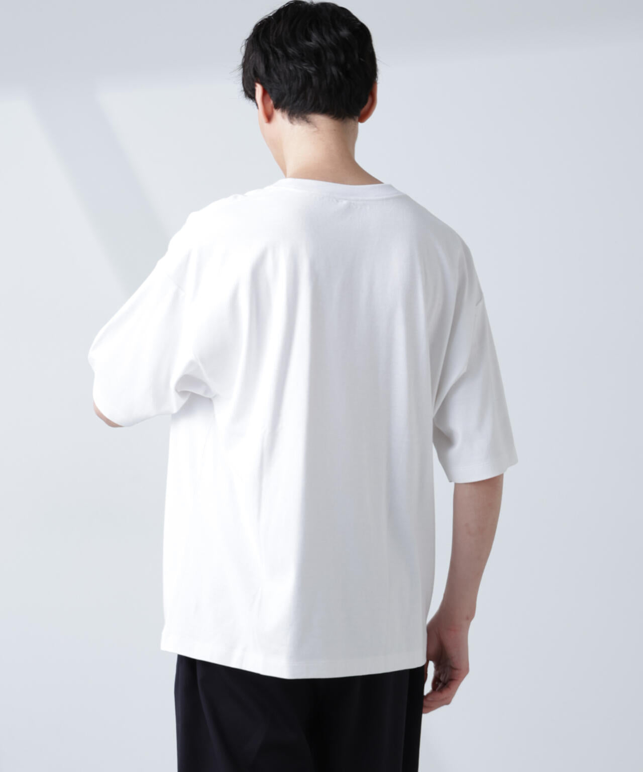 WEB限定/Anti Soaked(R) 汗染み防止 クルーネック ビッグシルエットTシャツ 6685224222