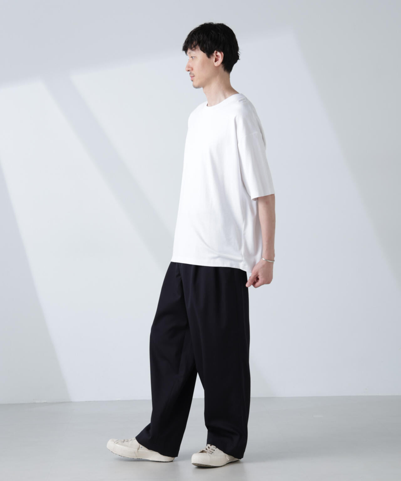WEB限定/Anti Soaked(R) 汗染み防止 クルーネック ビッグシルエットTシャツ 6685224222