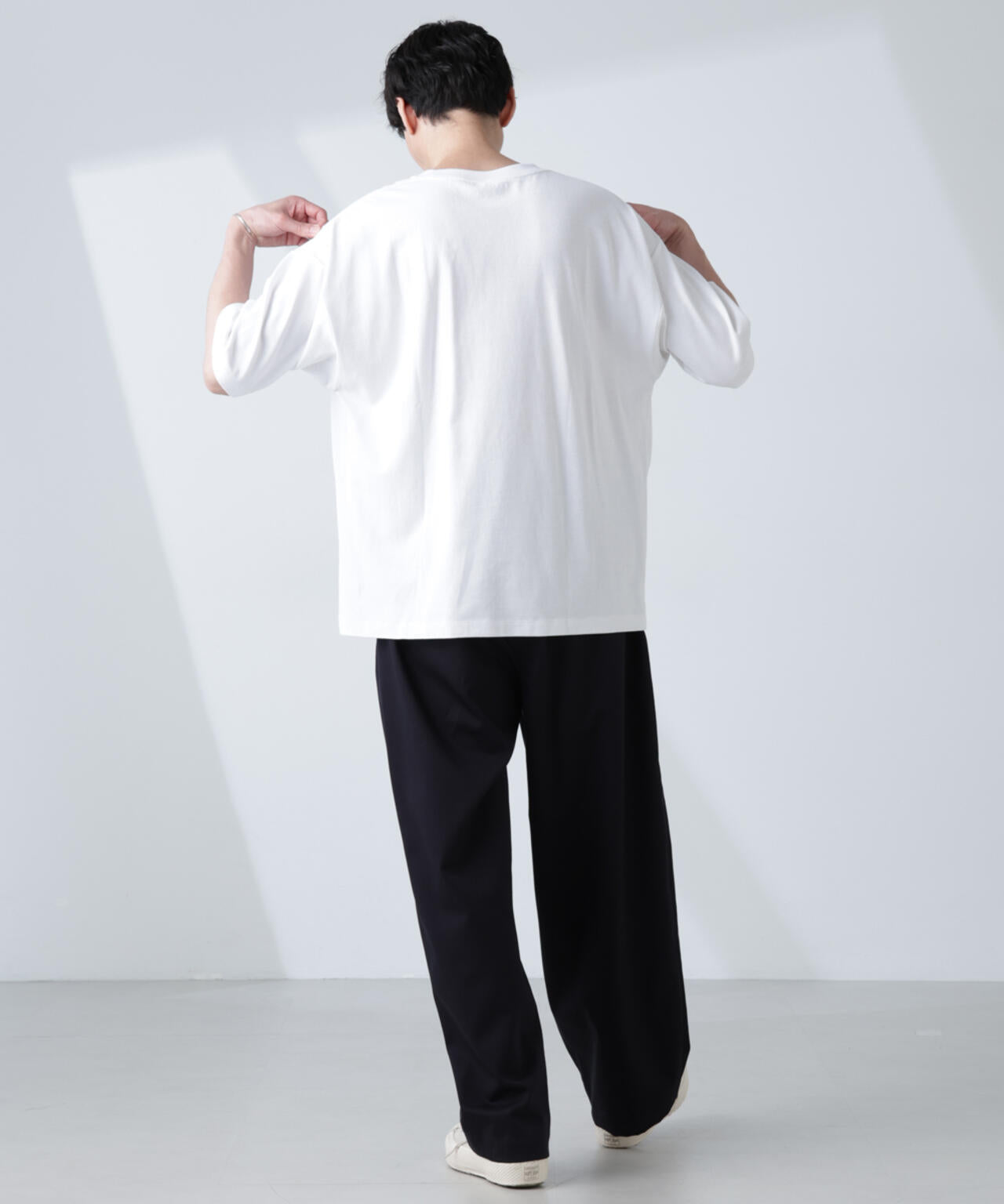 WEB限定/Anti Soaked(R) 汗染み防止 クルーネック ビッグシルエットTシャツ 6685224222