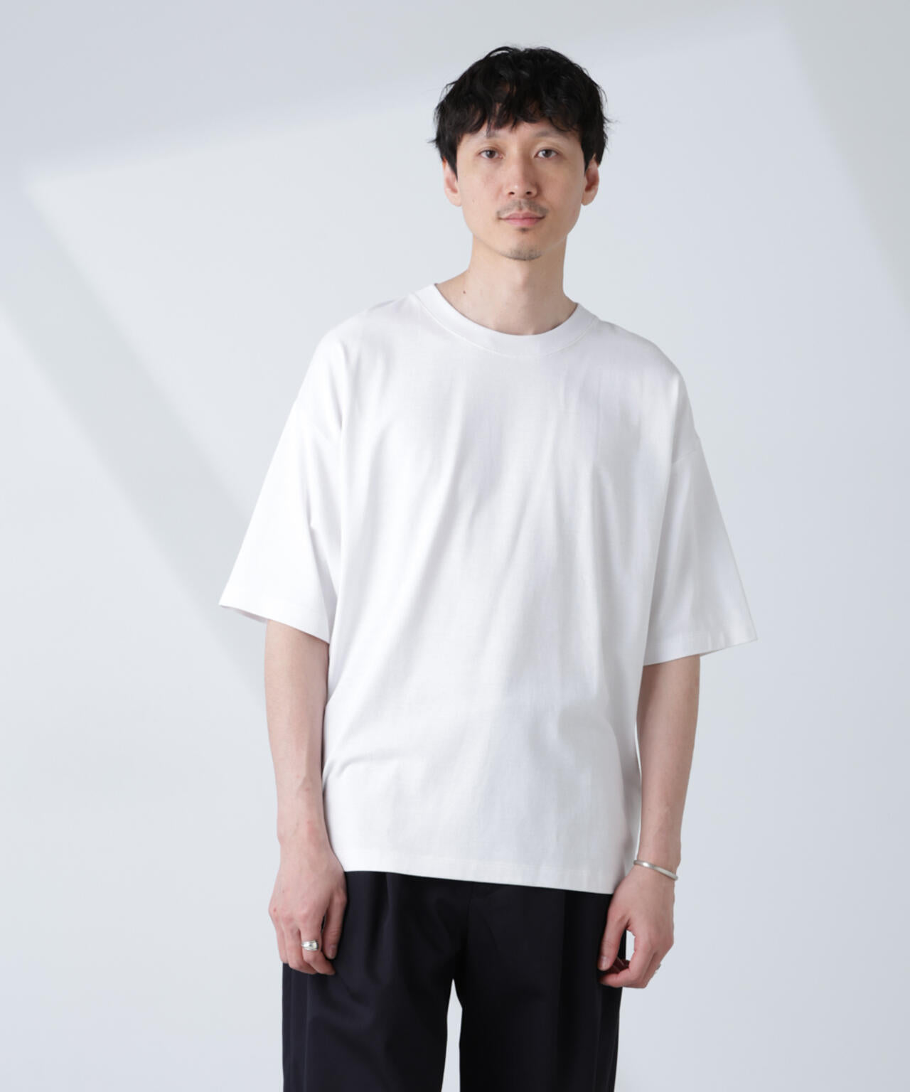WEB限定/Anti Soaked(R) 汗染み防止 クルーネック ビッグシルエットTシャツ 6685224222