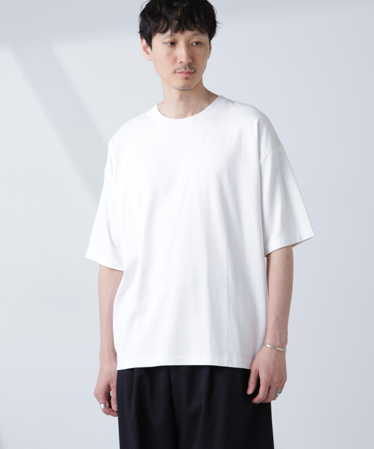 WEB限定/Anti Soaked(R) 汗染み防止 クルーネック ビッグシルエットTシャツ 6685224222