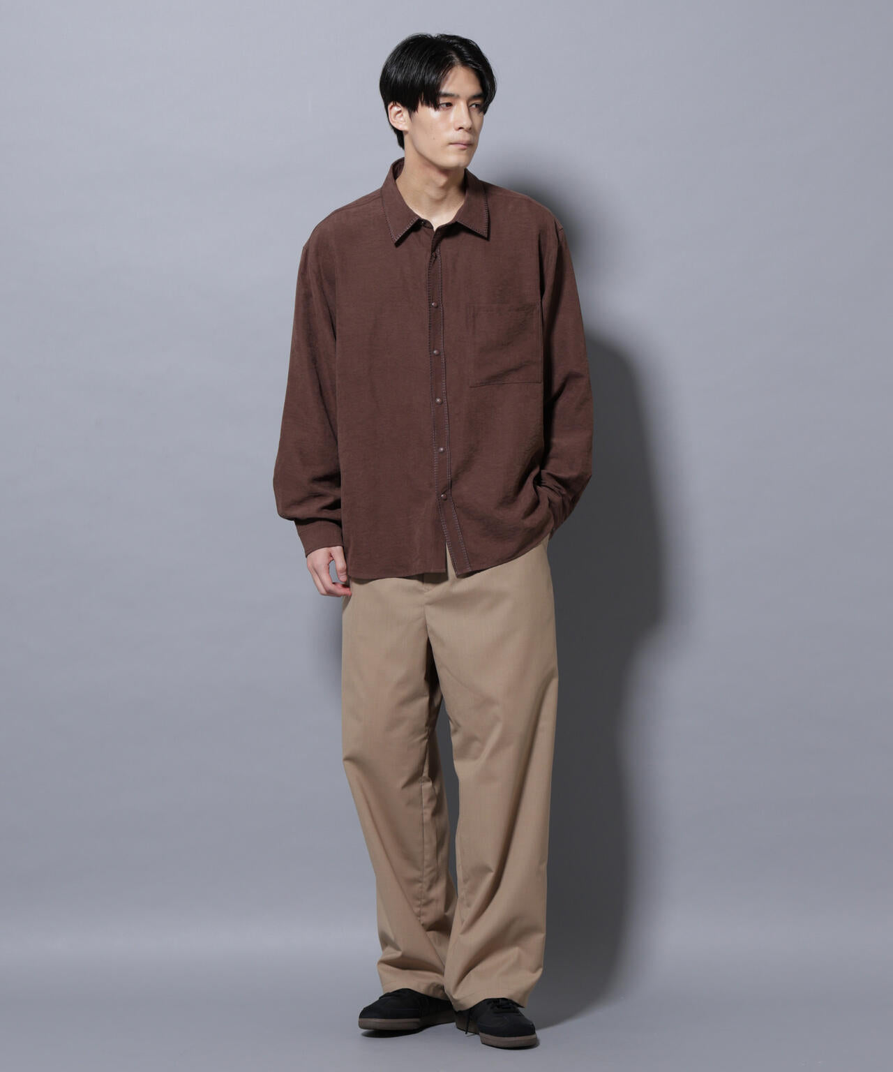 「大人のワイドパンツ」TWソロテックスワイドイージースラックス 6685227201