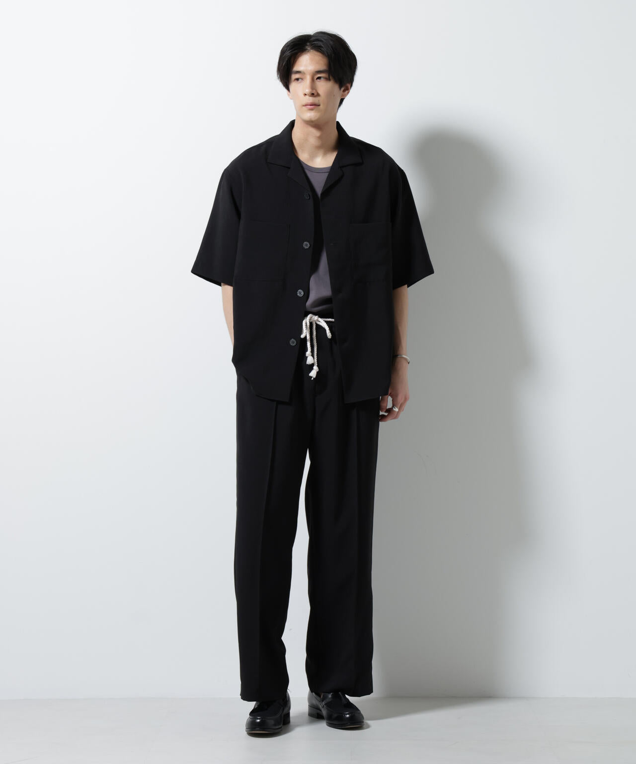 メランジドライイージーテーパードパンツ(セットアップ可) 6685227202
