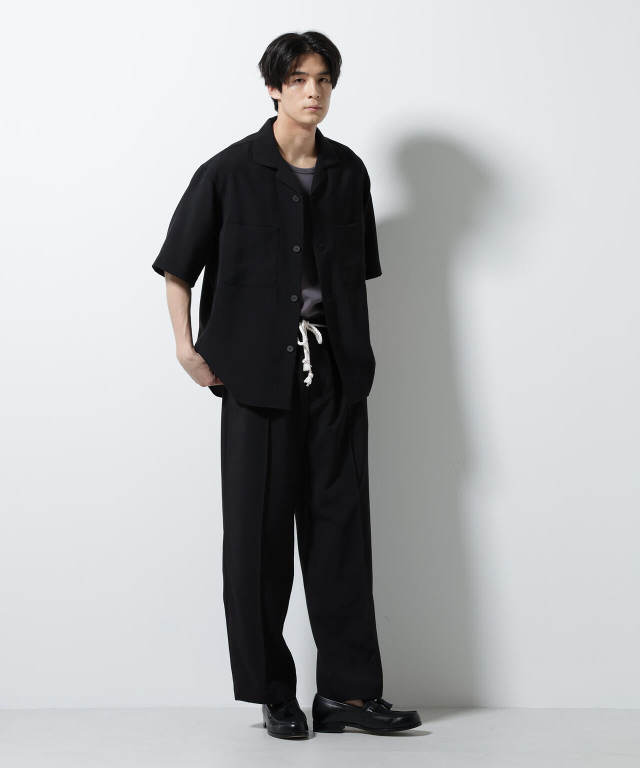 メランジドライイージーテーパードパンツ(セットアップ可) 6685227202