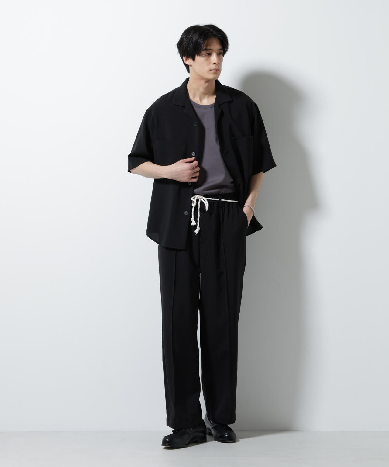 メランジドライイージーテーパードパンツ(セットアップ可) 6685227202