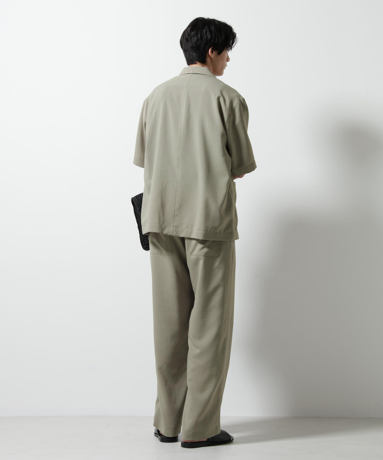 メランジドライイージーテーパードパンツ(セットアップ可) 6685227202