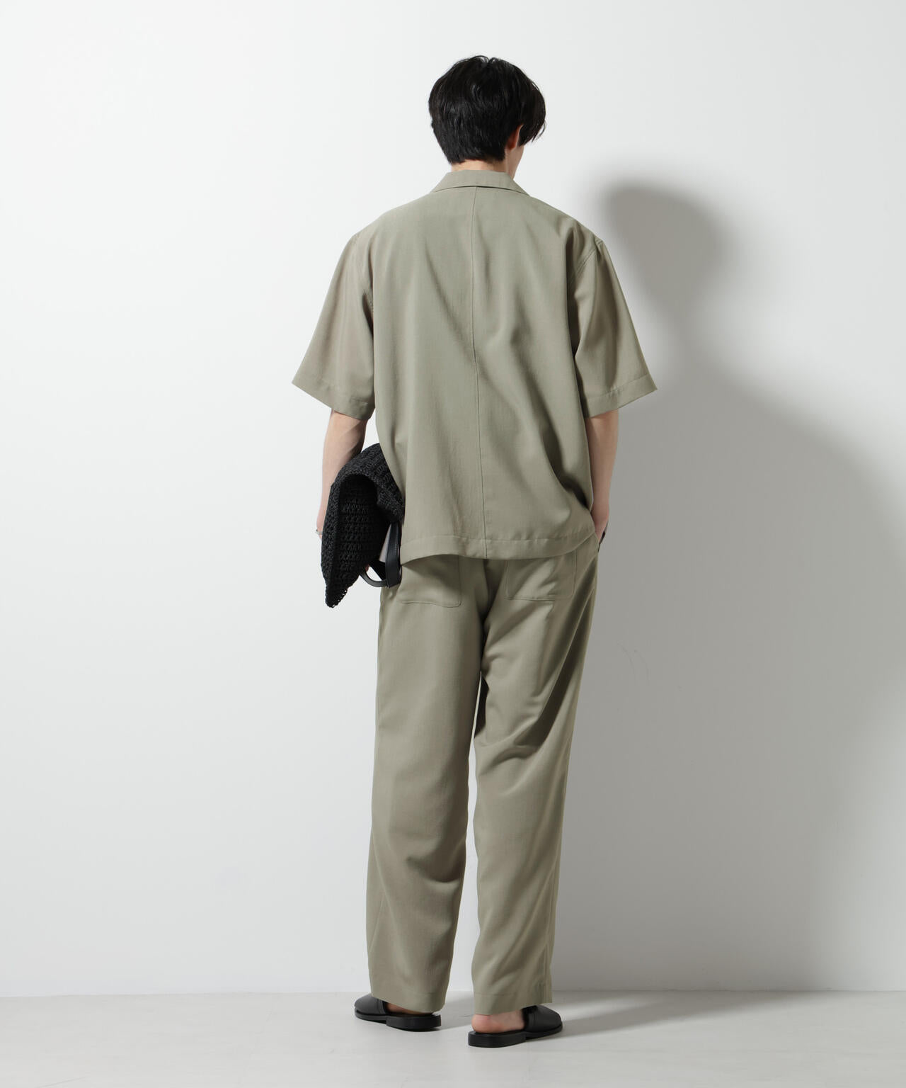 メランジドライイージーテーパードパンツ(セットアップ可) 6685227202