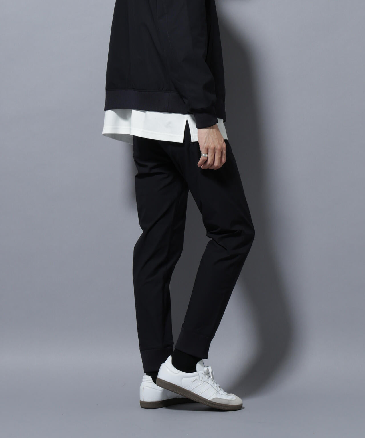 「N TROUSERS BASIC」TEXBRID(R) ジョガーパンツ/ストレッチ・撥水(セットアップ可) 6685227204