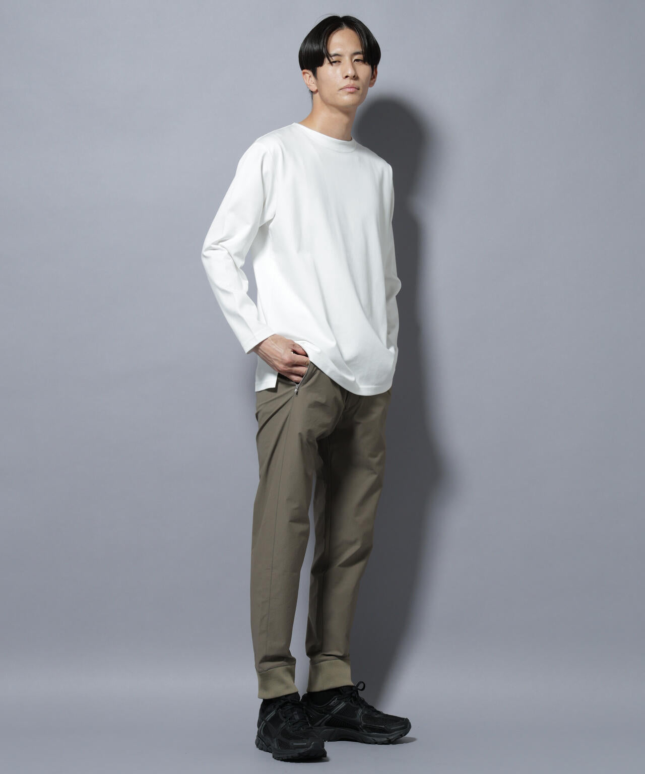 「N TROUSERS BASIC」TEXBRID(R) ジョガーパンツ/ストレッチ・撥水(セットアップ可) 6685227204