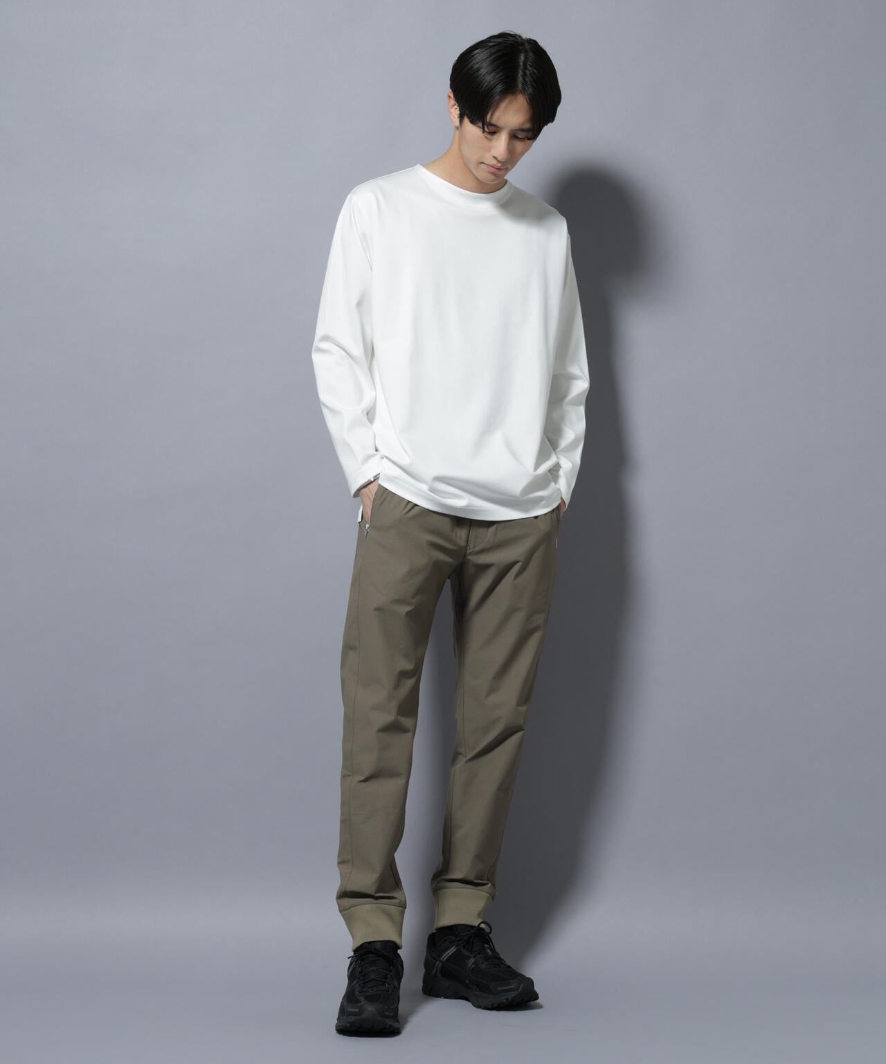 「N TROUSERS BASIC」TEXBRID(R) ジョガーパンツ/ストレッチ・撥水(セットアップ可) 6685227204