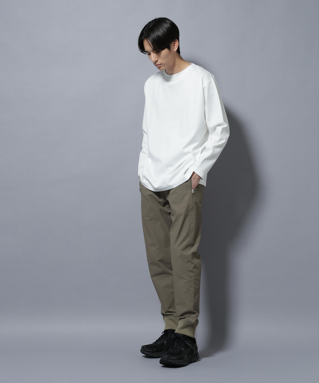 「N TROUSERS BASIC」TEXBRID(R) ジョガーパンツ/ストレッチ・撥水(セットアップ可) 6685227204