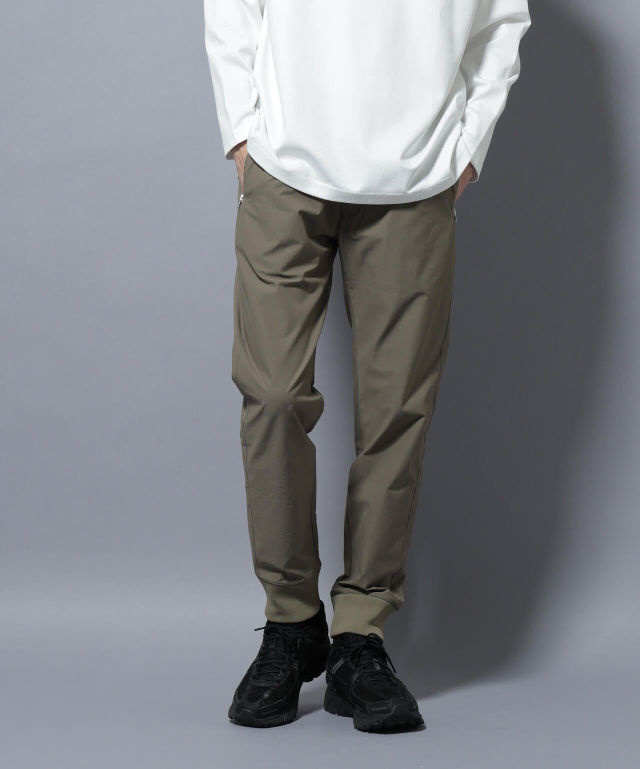 「N TROUSERS BASIC」TEXBRID(R) ジョガーパンツ/ストレッチ・撥水(セットアップ可) 6685227204