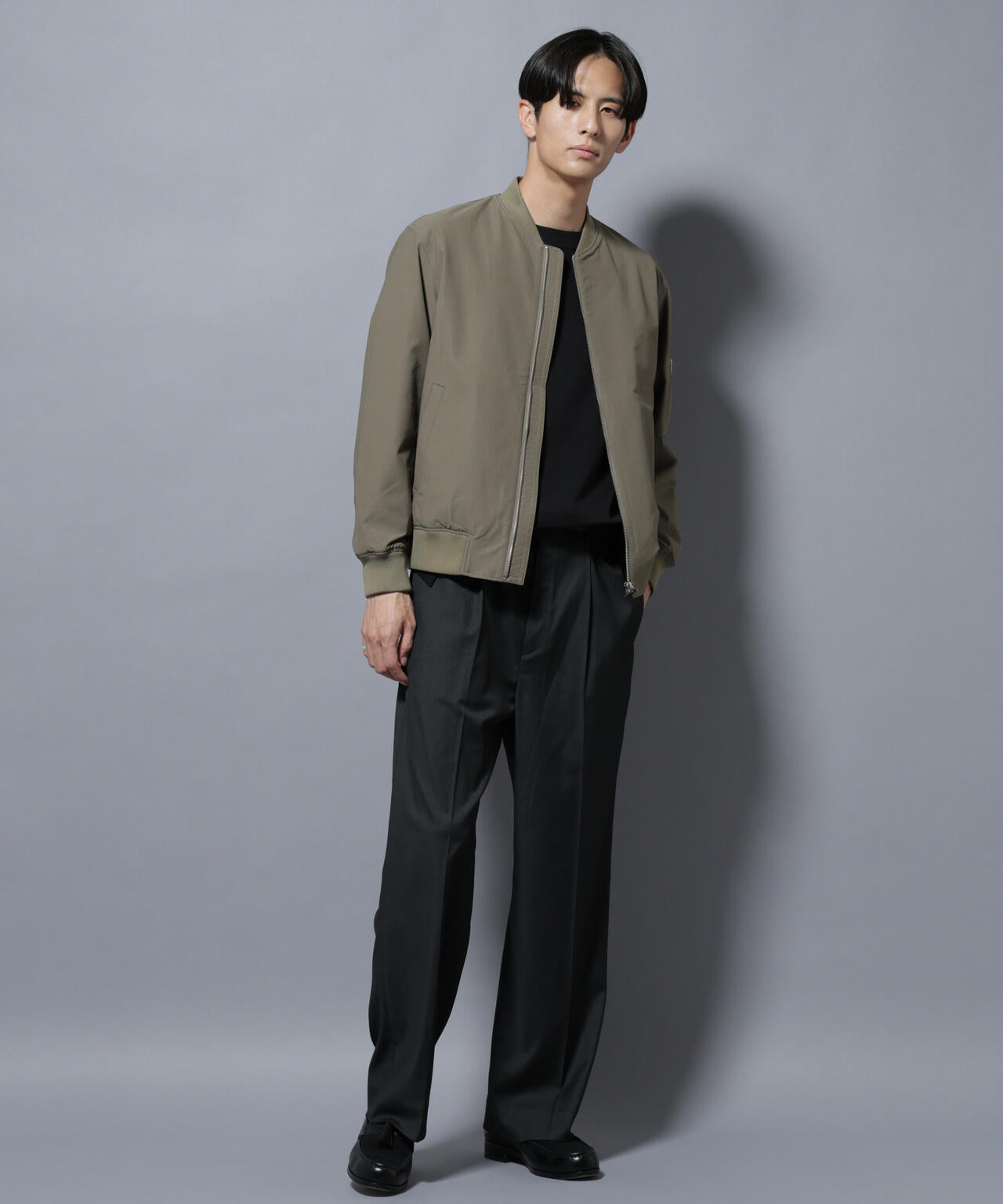 DELEGANTEエアリーサキソニー/CHK/ST ストレートFITパンツ(セットアップ可) 6685227205