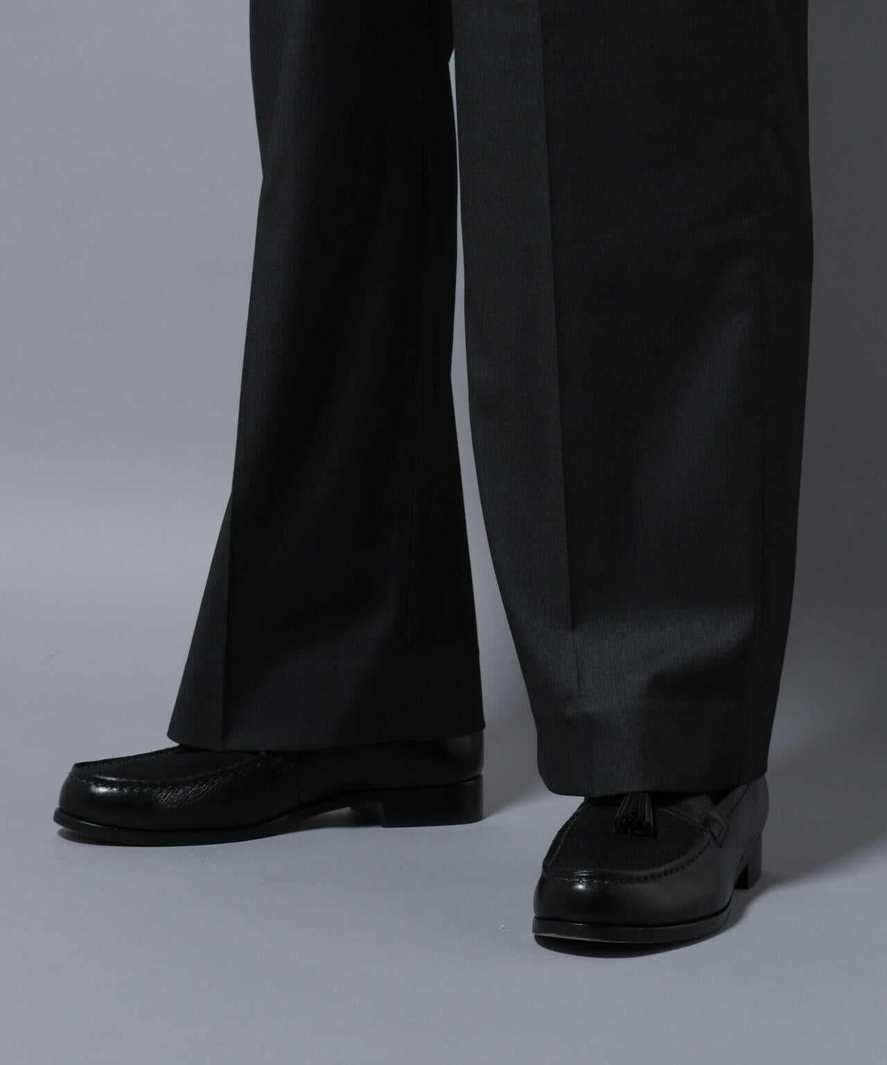 DELEGANTEエアリーサキソニー/CHK/ST ストレートFITパンツ(セットアップ可) 6685227205