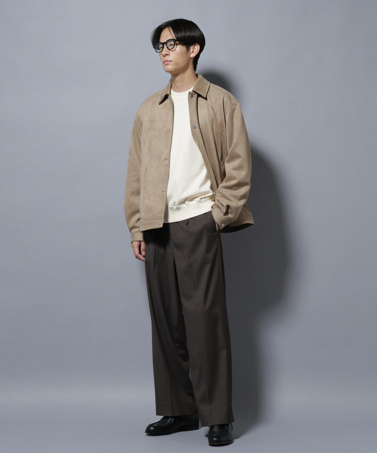 DELEGANTEエアリーサキソニー/CHK/ST ストレートFITパンツ(セットアップ可) 6685227205