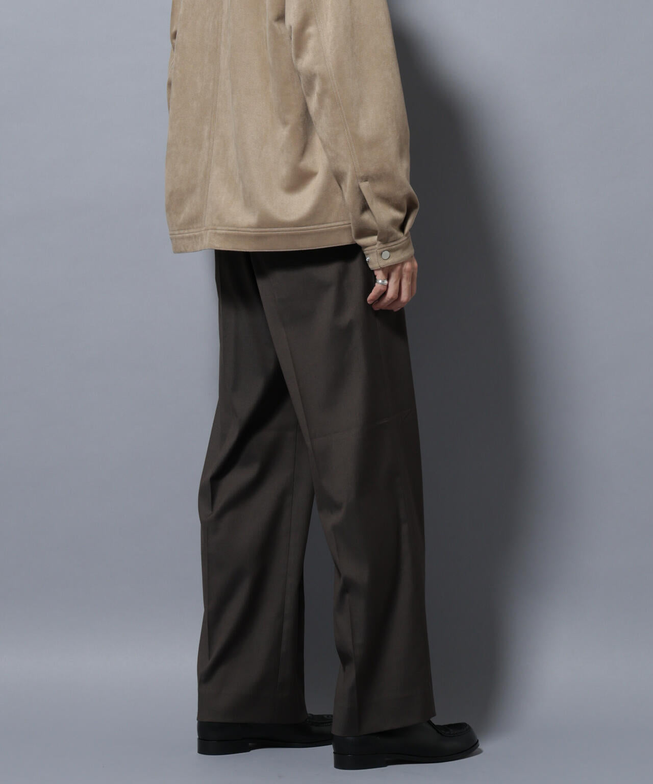 DELEGANTEエアリーサキソニー/CHK/ST ストレートFITパンツ(セットアップ可) 6685227205