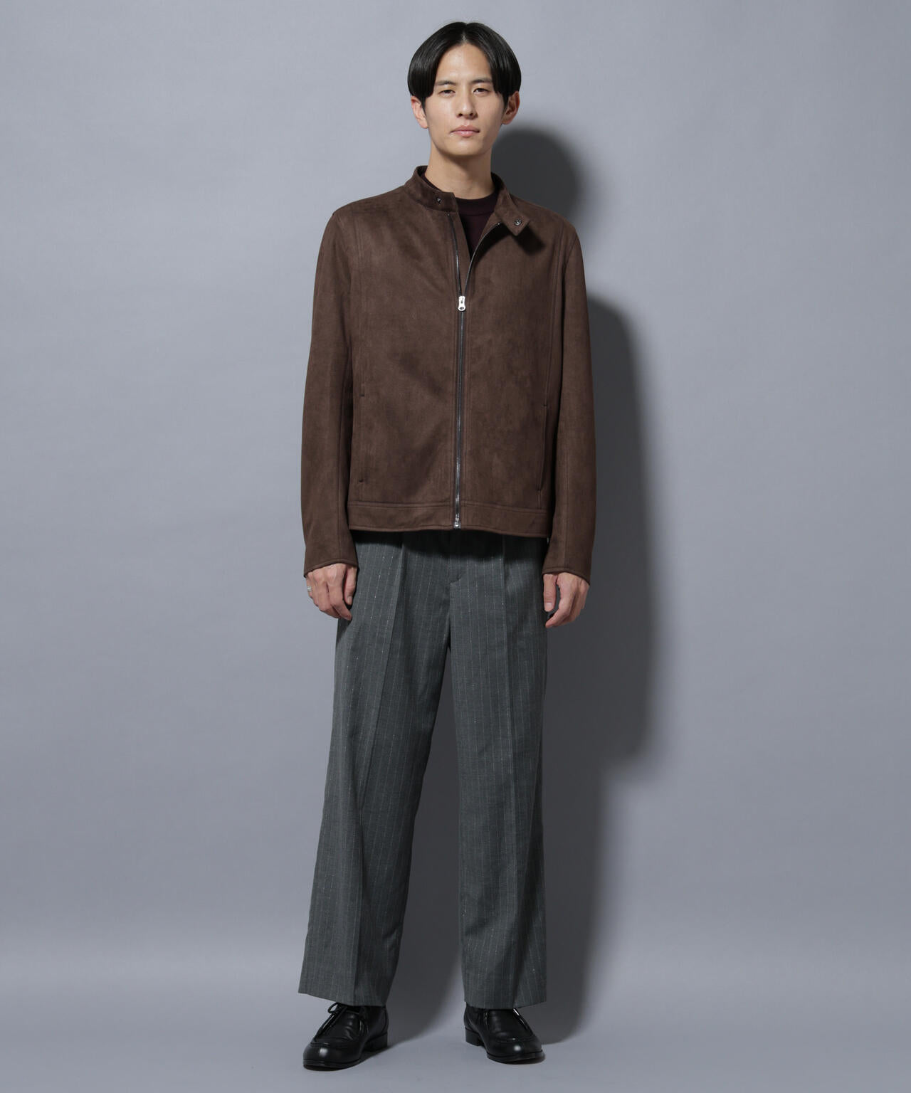 DELEGANTEエアリーサキソニー/CHK/ST ストレートFITパンツ(セットアップ可) 6685227205