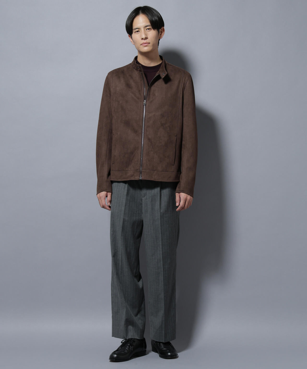 DELEGANTEエアリーサキソニー/CHK/ST ストレートFITパンツ(セットアップ可) 6685227205