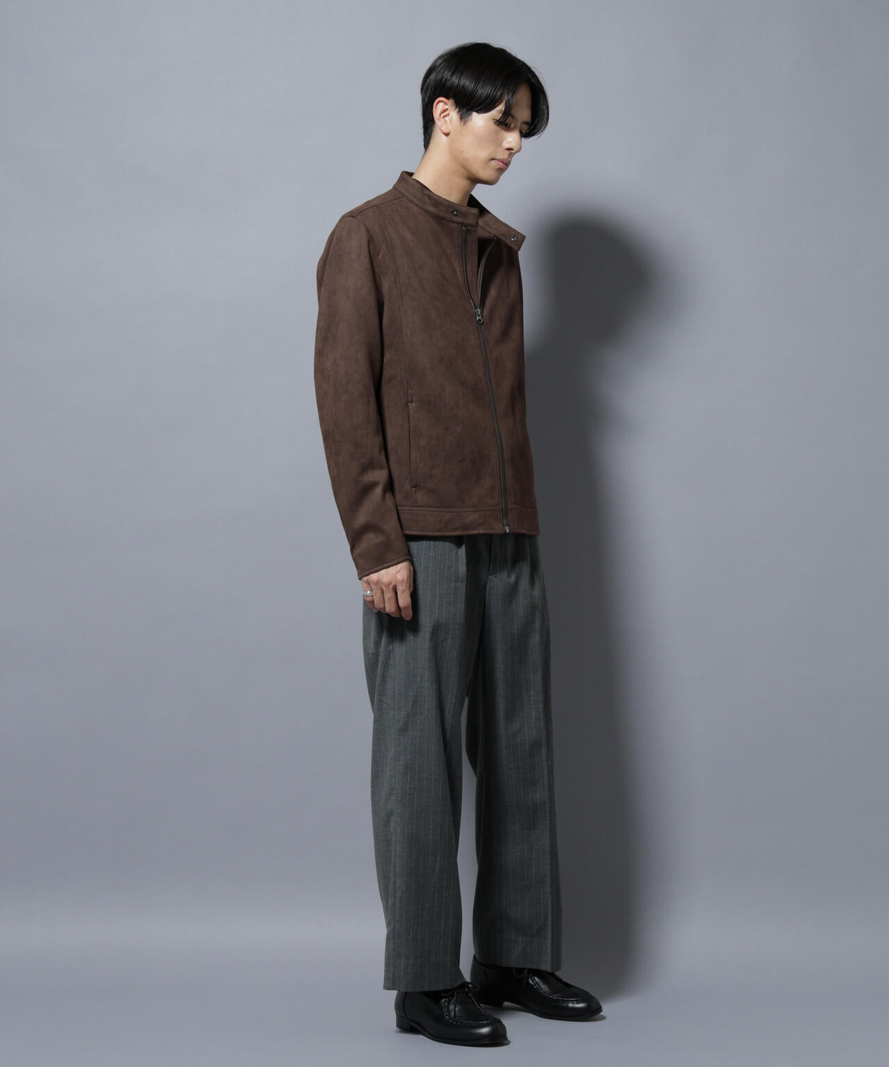 DELEGANTEエアリーサキソニー/CHK/ST ストレートFITパンツ(セットアップ可) 6685227205