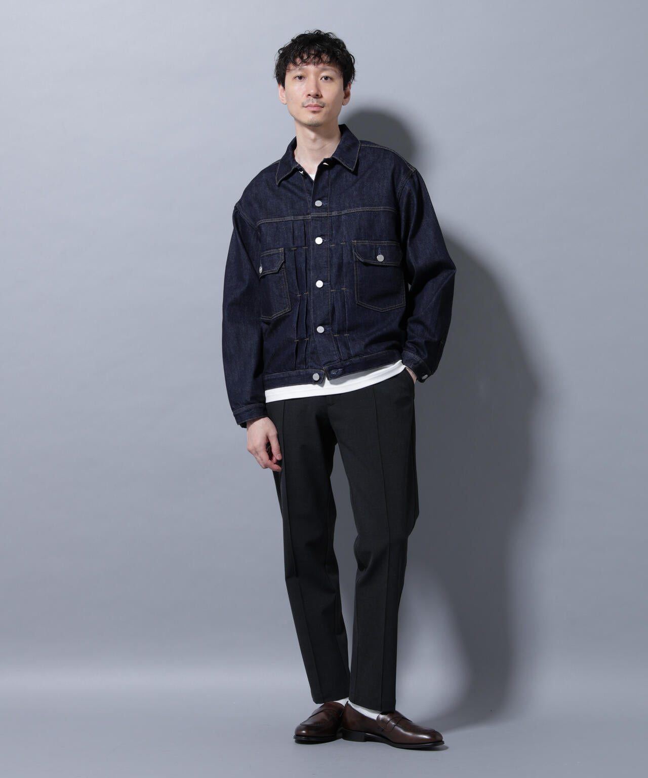 サイドリブストレッチイージーパンツ 6685227211