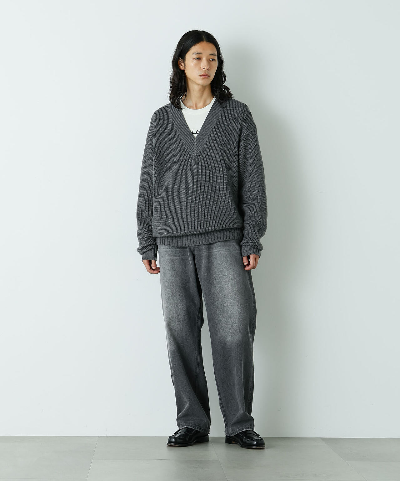 「HOTEL PALACE」 フェードデニム ルーズシルエットパンツ 6685227213