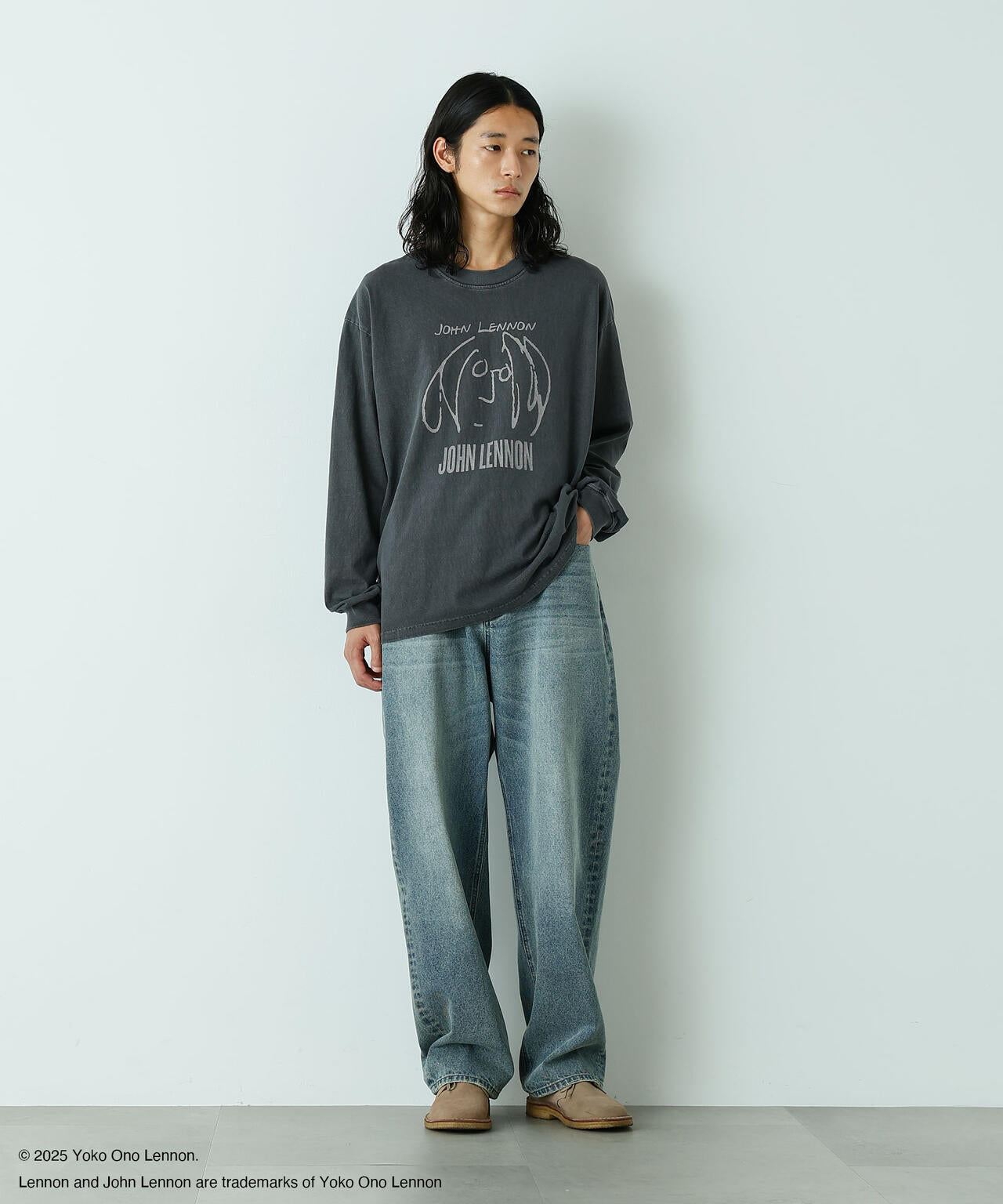 「HOTEL PALACE」 フェードデニム ルーズシルエットパンツ 6685227213