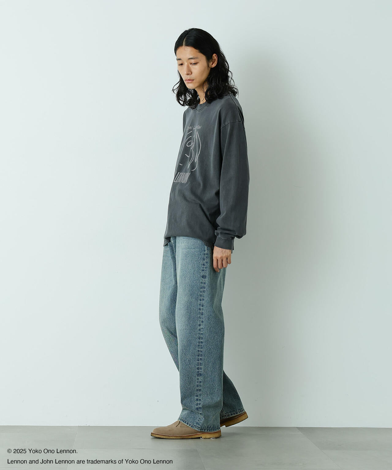 「HOTEL PALACE」 フェードデニム ルーズシルエットパンツ 6685227213