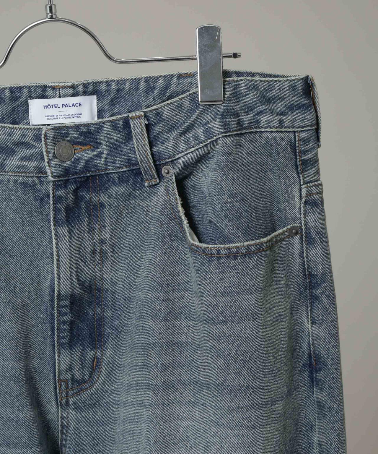 「HOTEL PALACE」 フェードデニム ルーズシルエットパンツ 6685227213