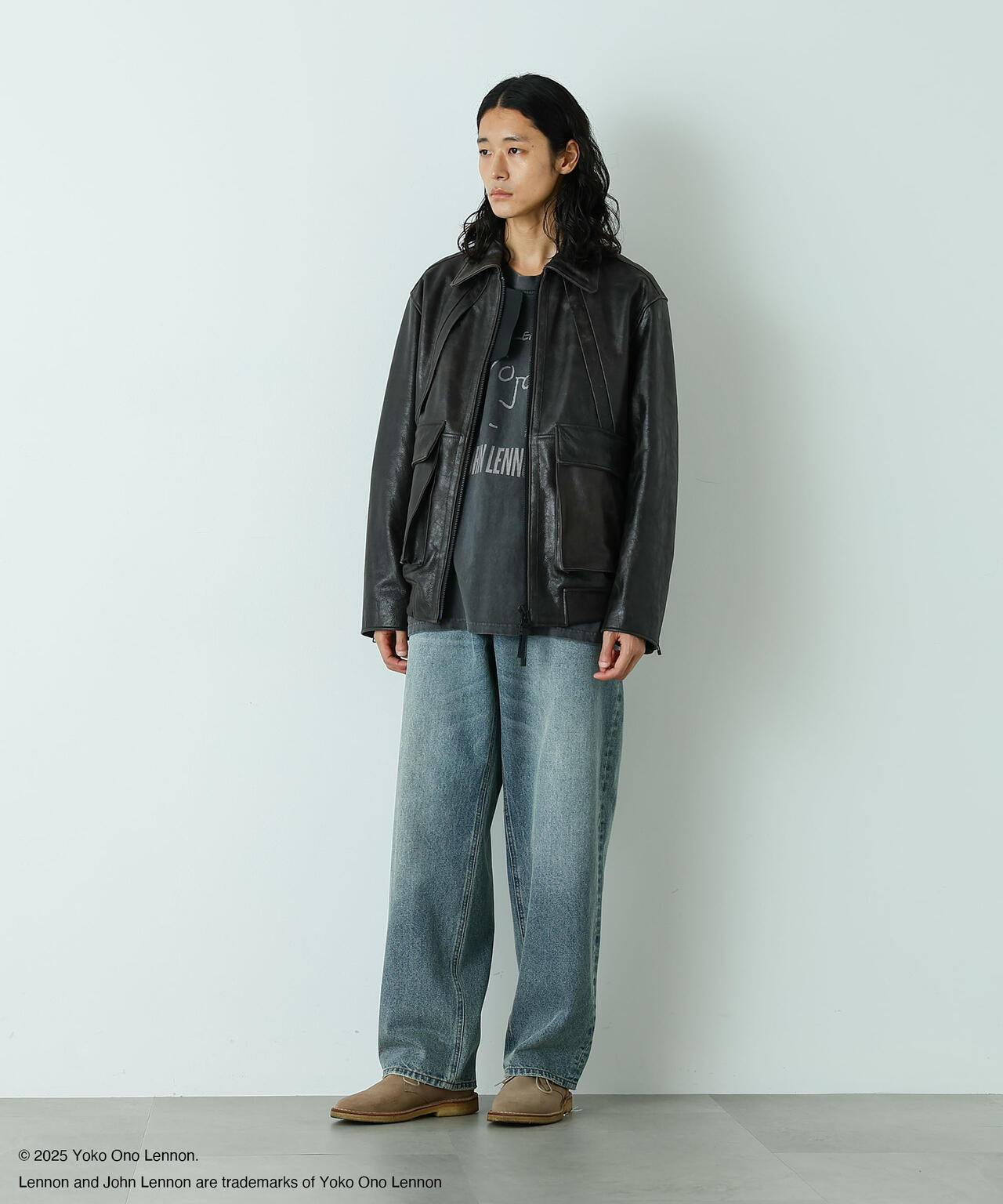 「HOTEL PALACE」 フェードデニム ルーズシルエットパンツ 6685227213