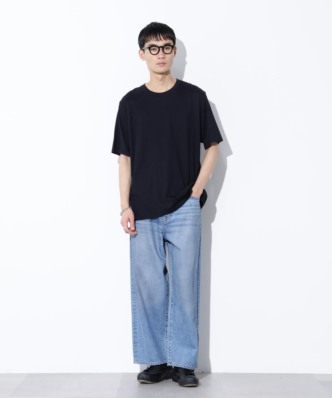 AUTHENコラボ SILKNIZED DENIM ワイドレッグ(セットアップ可) 6685227216