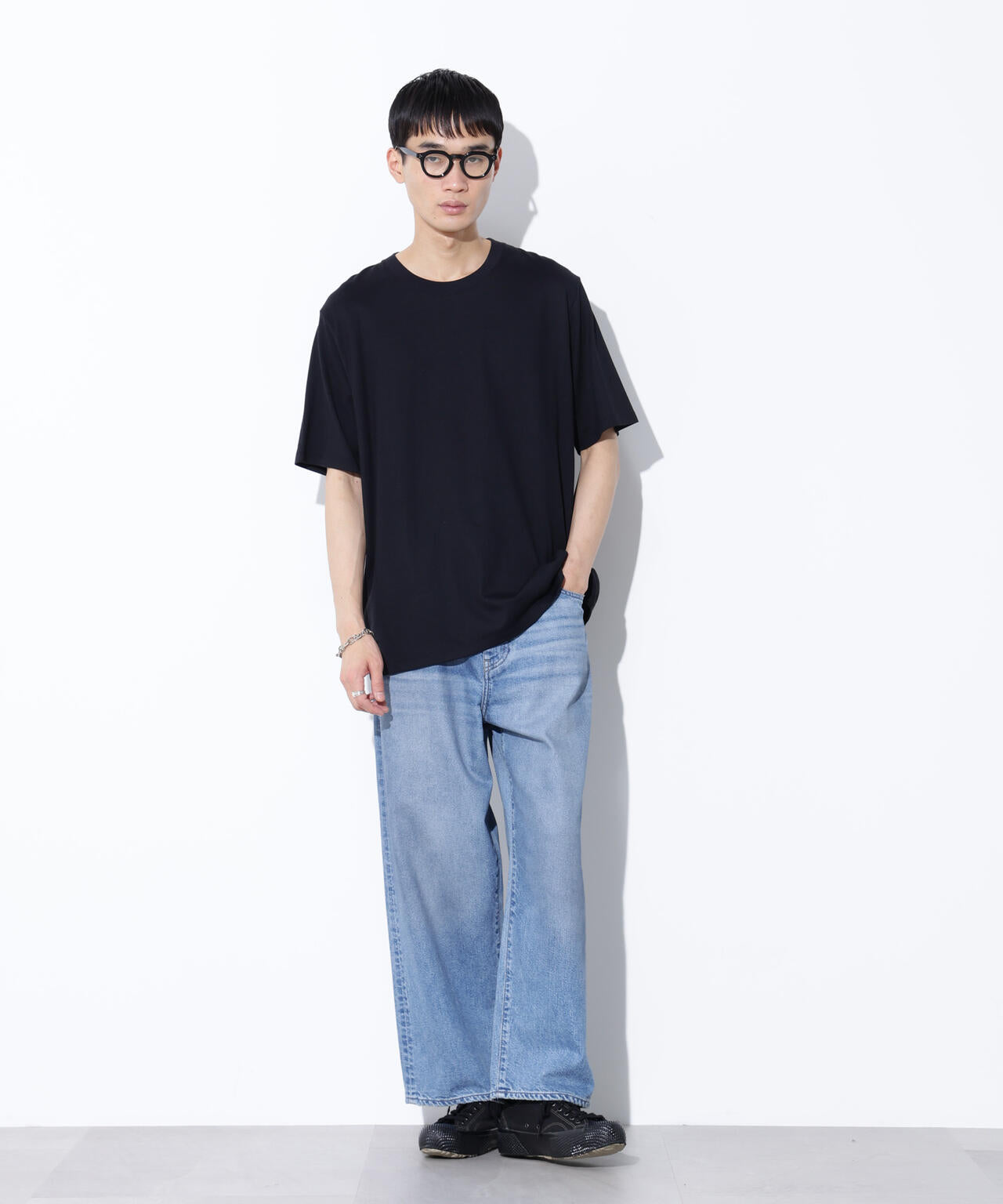 AUTHENコラボ SILKNIZED DENIM ワイドレッグ(セットアップ可) 6685227216