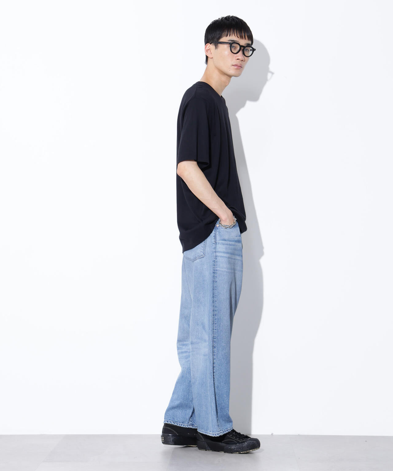 AUTHENコラボ SILKNIZED DENIM ワイドレッグ(セットアップ可) 6685227216