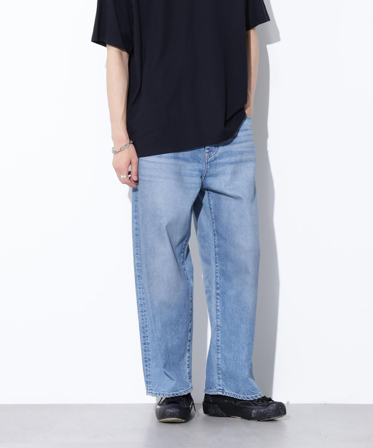 AUTHENコラボ SILKNIZED DENIM ワイドレッグ(セットアップ可) 6685227216